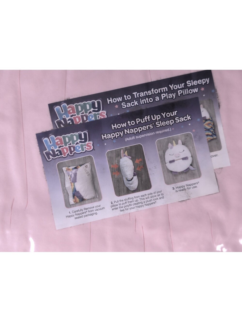 Happy Nappers 2 in 1 pillow and Sleepy Sack Plush Blanket color Rainbow Unicorn